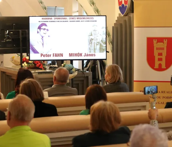 Hudobná spomienka na významné osobnosti mesta Galanta - Peter FAHN a János MIHÓK